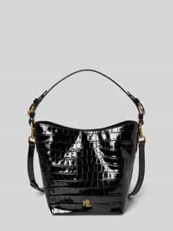 Lauren Ralph Lauren Handtas van rundleer met labeldetail