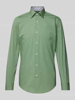 Hugo Boss Groen Slim Fit Business Overhemd Green Heren