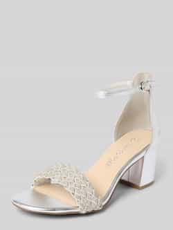 Marco tozzi Sandalen met strass-steentjes en blokhak