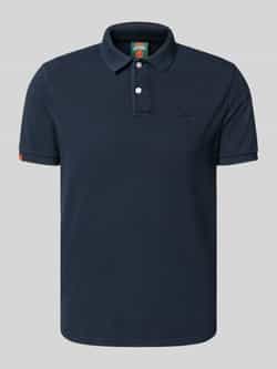 Superdry Regular fit poloshirt met labelstitching
