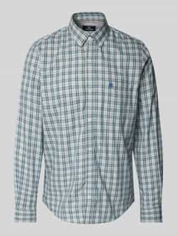 Lerros Geruit overhemd geruite herenhemd met button-down-kraag