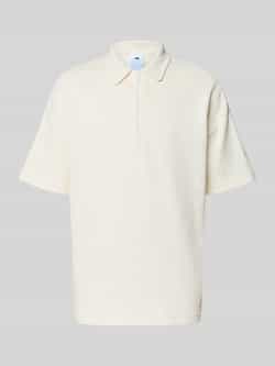 Adidas Sportswear Regular fit poloshirt met labelstitching en ritssluiting