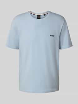 Boss Regular fit T-shirt van mix van katoen en elastaan