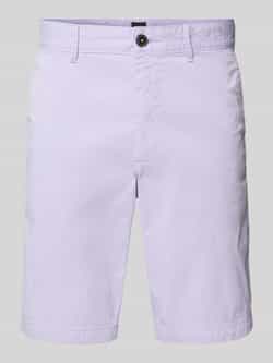 Boss Orange Korte slim fit chino met ceintuurlussen
