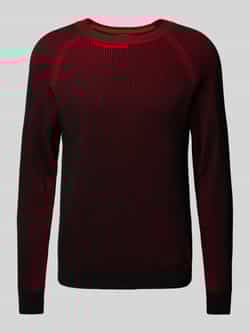 HUGO Gebreide pullover met ribboorden model 'Squizzo'