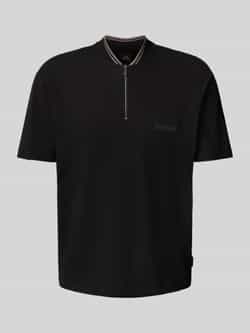 Armani Exchange Poloshirt met korte ritssluiting