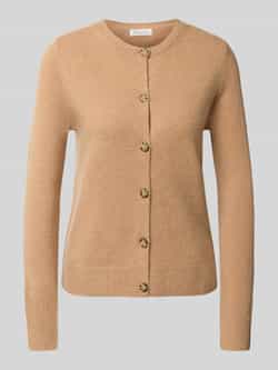 Christian Berg Woman Cardigan met ronde hals en knoopsluiting