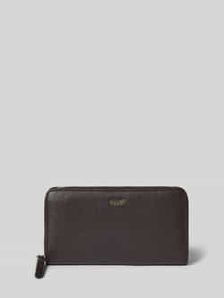 abro Agave Portemonnee Leder 19 cm - Dames - Horizontaal - dark brown