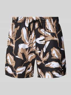 Boss Regular fit zwembroek met mesh-inzet