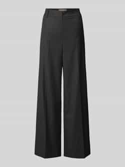 Christian Berg Woman Selection Wide fit stoffen broek met persplooi