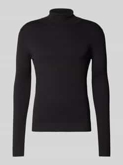 Casual friday Gebreide pullover met labeldetail