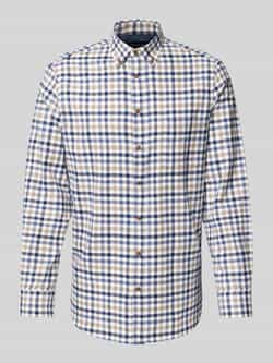 Christian Berg Men Slim fit vrijetijdsoverhemd met button-downkraag