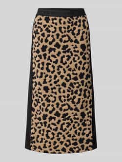 Marc Cain Midirok met elastische band met logo