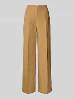 Jake*s Cocktail Flared stoffen broek met persplooien