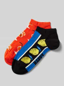 Happy Socks Sokken met labelprint in een set van 2 paar