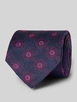 Monti Zijden stropdas met all-over print (7 cm)