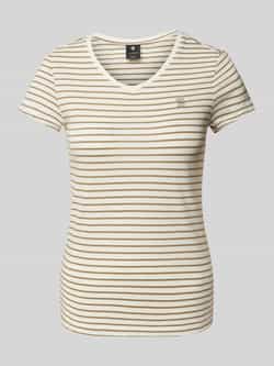 G-Star RAW Stripe Eyben Slim V-Hals Top 2.0 Meerkleurig Dames