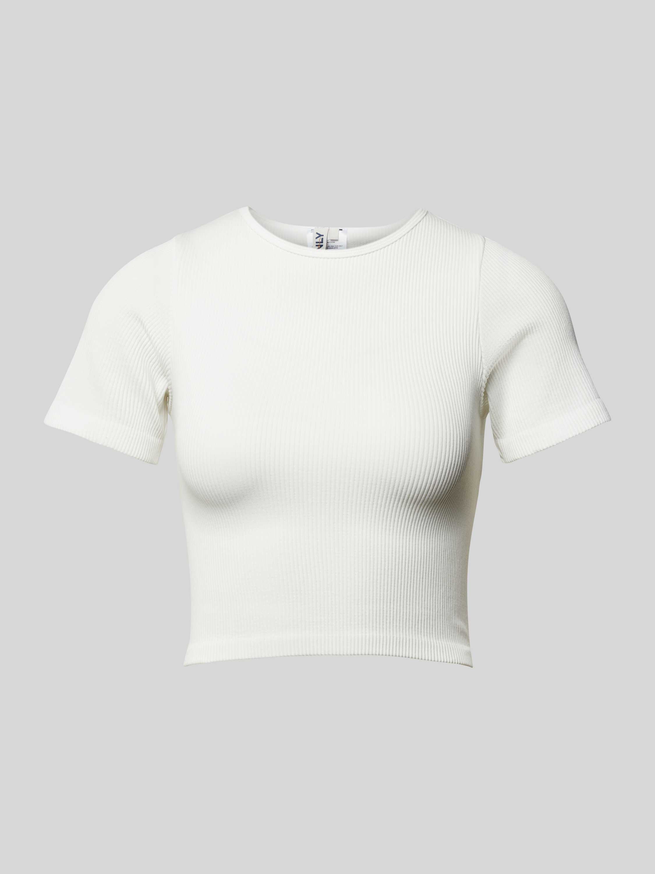 Only Kort T-shirt met structuurmotief model 'GWEN'