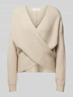 MSCH COPENHAGEN Dames Truien & Vesten Mschzinelle Hope Wrap Pullover Beige