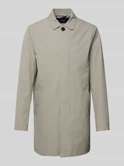 Matinique Lange jas met labeldetail model 'miles Mac'