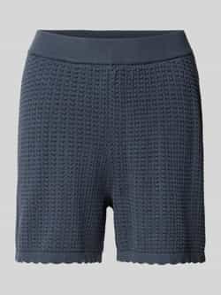 Pieces Regular fit gebreide korte broek van puur katoen model 'SCOUT'