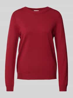 S.Oliver RED LABEL Regular fit gebreide pullover van viscosemix met ribboorden