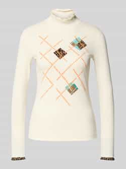 Marc Cain Shirt met lange mouwen en ribboorden