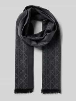 CK Calvin Klein Wollen sjaal met all-over stitching model 'Tonal'