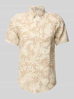 Gant Regular fit linnen overhemd met button-downkraag