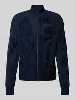 Boss Orange Gebreid jack met opstaande kraag model 'Kostellar'