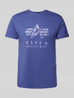 Alpha Industries T-shirt Men T-Shirts Camo Puff Print T