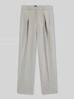Boss Orange Wijde broek van flanel met wol model 'TAFLONG'