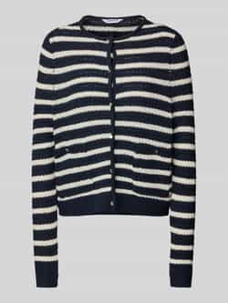 ZABAIONE Gebreid jack met ronde hals model 'Su44nny'