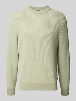 Boss Orange Regular fit gebreide pullover van katoenmix model 'APOKKO'
