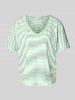 Tommy Hilfiger Relaxed fit T-shirt van een mix van linnen en katoen