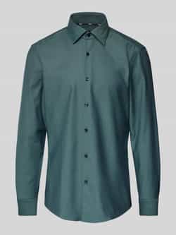 Boss Slim fit zakelijk overhemd met kentkraag model 'Hank'