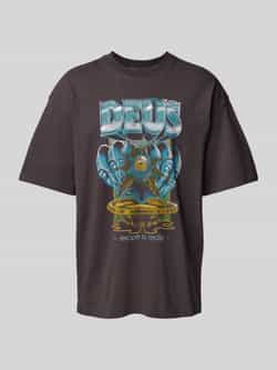 DEUS EX MACHINA T-shirt met labelprint