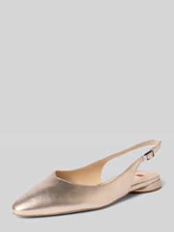 Högl Ballerina's van leer met riempje