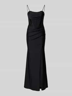 Mascara Avondjurk met plooien en loopsplit