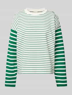 Tom Tailor Denim Loose fit sweatshirt met streepmotief