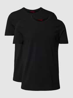 HUGO T-shirt met logoprint in een set van 2 stuks