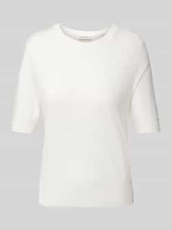 Marc O'Polo Regular fit T-shirt in een mix van lyocell en katoen met fijntricot-look