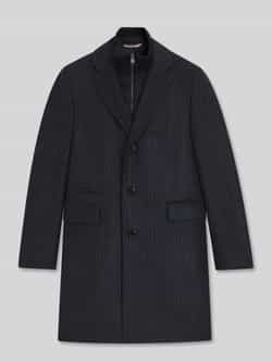 Boss Slim fit lange jas met wol model 'H-HYDE-J-BIB-PAD-254'