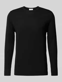 Profuomo Gebreide pullover met ribboorden