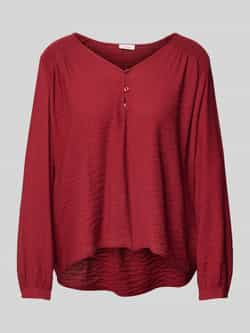 S.Oliver RED LABEL Relaxed fit blouse van viscosemix met smokdetails