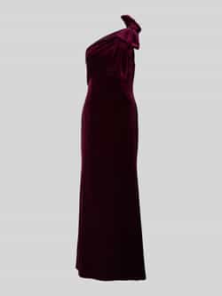 Adrianna Papell One shoulder-avondjurk met strikapplicatie