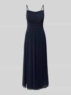 TROYDEN COLLECTION Cocktailjurk met spaghettibandjes en plooien