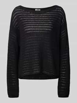 Drykorn Gebreide pullover met broderie anglaise model 'IMENIA'