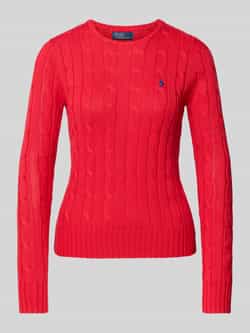 Polo Ralph Lauren Gebreide pullover met kabelpatroon model 'JULIANNA'