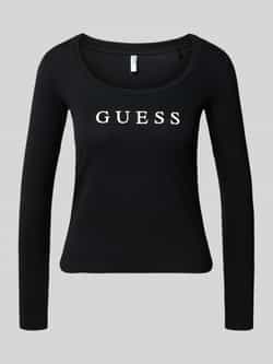 Guess Shirt met lange mouwen en labelprint